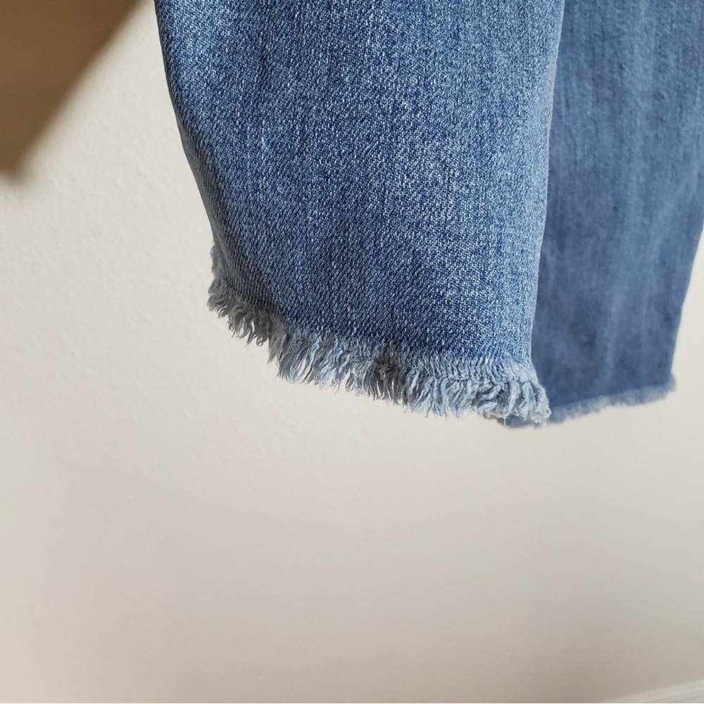 McGuire - Valletta High Rise, Raw Hem, Center Seam, Light Wash Jean Size 28 - Picture 5 of 5